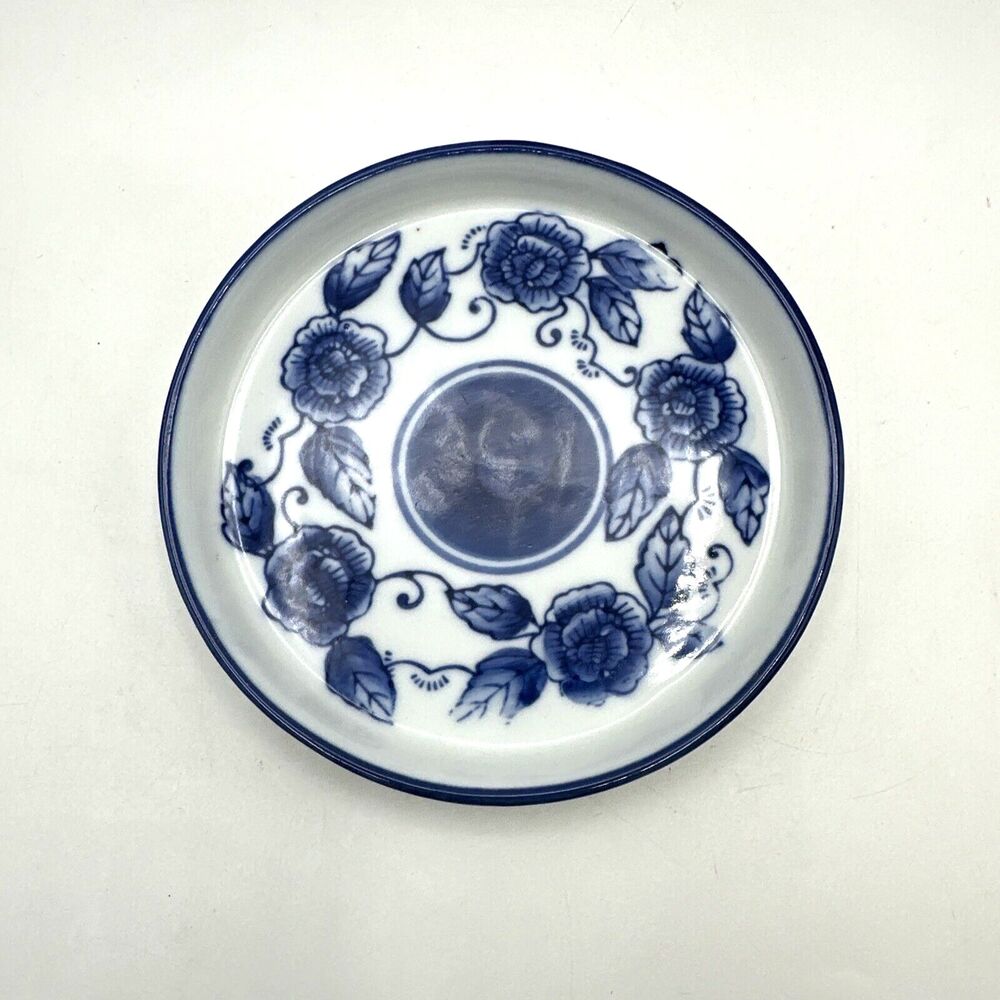 Bella Casa by Gantz-Mini Tea Tray Replacement Floral Blue 5"